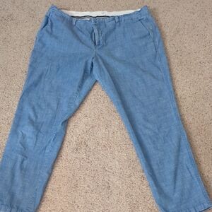 GAP Chambray Lightweight Casual Pants Size 14